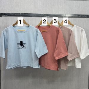 کراپ تیشرت گربه سیاه کد 1403